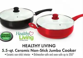 Boscov's HEALTHY LIVING 5.5-qt. Ceramic Non-Stick Jumbo Cooker offer