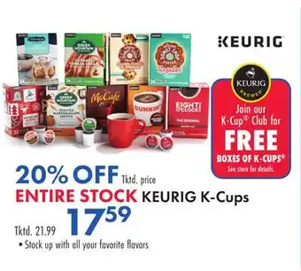 Boscov's KEURIG K-Cups offer