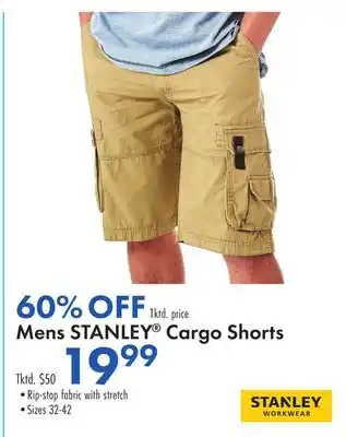Boscov's Mens STANLEY Cargo Shorts offer