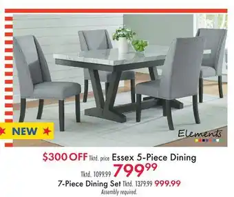 Boscov's Essex 5-Piece Dining offer