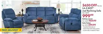 Boscov's LA-Z-BOY Joel Reclining Sofa offer