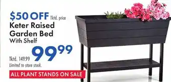 Boscov's Keter Raised Garden Bed With Shelf offer