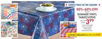 Boscov's SUMMER VINYL TABLECLOTHS offer