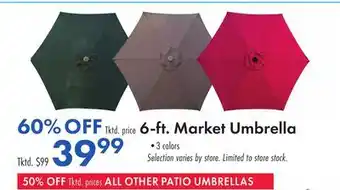 Boscov's 6-ft. Market Umbrella offer