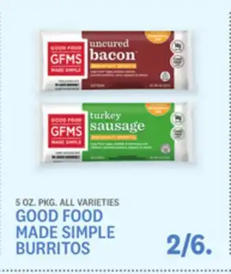 Kings Food Markets GOOD FOOD MADE SIMPLE BURRITOS offer