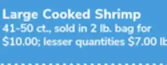 ACME Large Cooked Shrimp offer