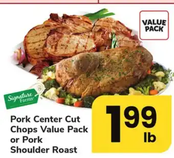 ACME Pork Center Cut Chops Value Pack or Pork Shoulder Roast offer
