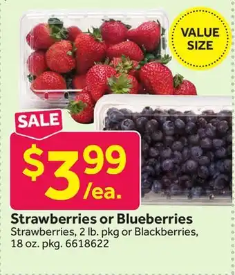 Stop&Shop Strawberries or Blueberries offer