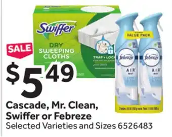 Stop&Shop Cascade, Mr. Clean, Swi er or Febreze offer