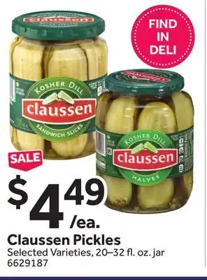 Stop&Shop Claussen Pickles offer