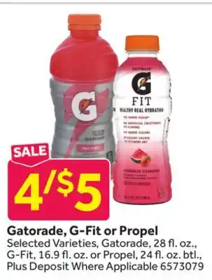 Stop&Shop Gatorade, G-Fit or Propel offer