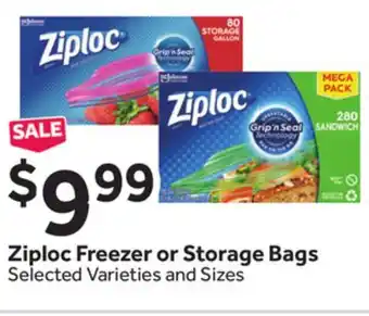 Stop&Shop Ziploc Freezer or Storage Bags offer