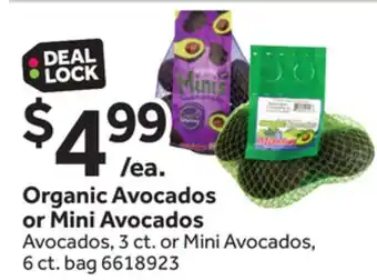 Stop&Shop Organic Avocados or Mini Avocados offer