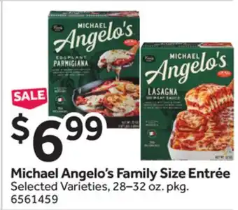Stop&Shop Michael Angelo's Family Size Entrée offer