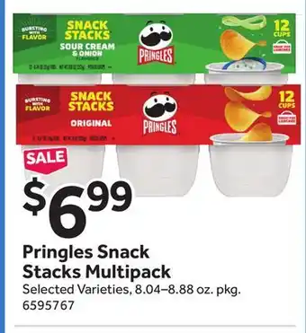 Stop&Shop Pringles Snack Stacks Multipack offer