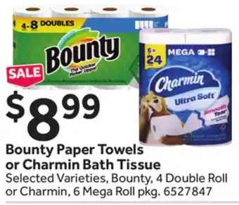 Stop&Shop Bounty Paper Towels or Charmin Bath Tissue offer