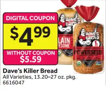 Stop&Shop Dave's Killer Bread offer