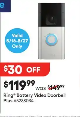 Lowe's Battery Video Doorbell Plus offer