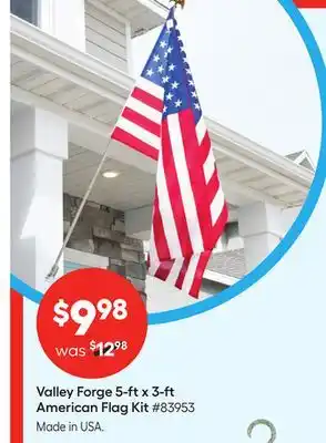 Lowe's 5-ft x 3-ft American Flag Kit offer