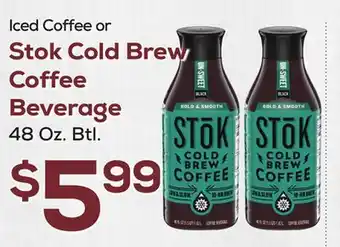 DeCicco & Sons Stok Cold Brew Coffee Beverage offer