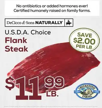 DeCicco & Sons Flank Steak offer