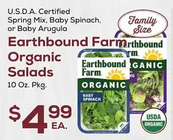 DeCicco & Sons Earthbound Farm Organic Salads offer