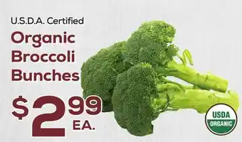 DeCicco & Sons Organic Broccoli Bunches offer