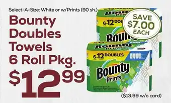 DeCicco & Sons Bounty Doubles Towels 6 Roll Pkg offer