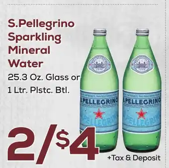 DeCicco & Sons S. Pellegrino Sparkling Mineral Water offer