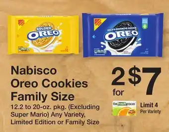 The Fresh Grocer Oreo Cookies Family Size offer