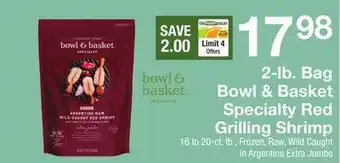 The Fresh Grocer 2-lb. Bag Bowl & Basket Specialty Red Grilling Shrimp offer