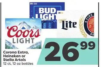 Weis Markets Corona Extra, Heineken or Stella Artois offer