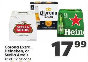 Weis Markets Corona Extra, Heineken, or Stella Artois offer