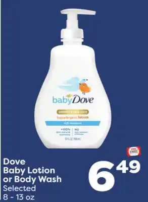 Weis Markets Dove Baby Lotion or Body Wash offer