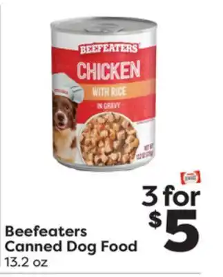 Weis Markets Beefeaters Canned Dog Food offer