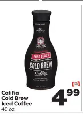 Weis Markets Califia Cold Brew Iced Coffee offer