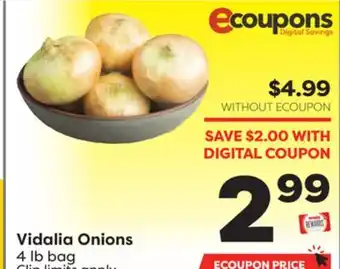 Weis Markets Vidalia Onions offer