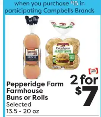 Weis Markets Pepperidge Farm Farmhouse Buns or Rolls offer