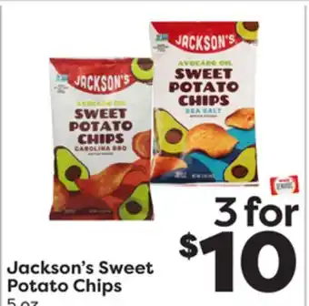 Weis Markets Jackson's Sweet Potato Chips offer