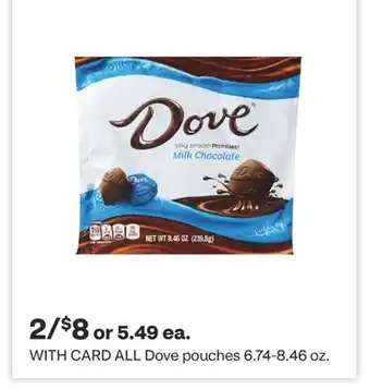 CVS ALL Dove pouches 6.74-8.46 oz offer