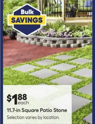 Lowe's 11.7-in Square Patio Stone offer