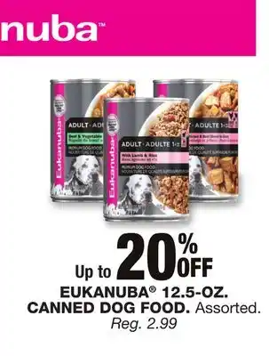 Blain's Farm & Fleet EUKANUBA 12.5-OZ. CANNED DOG FOOD offer