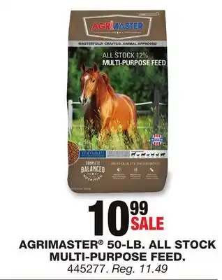 Blain's Farm & Fleet AGRIMASTER 50-LB. ALL STOCK MULTI-PURPOSE FEED offer