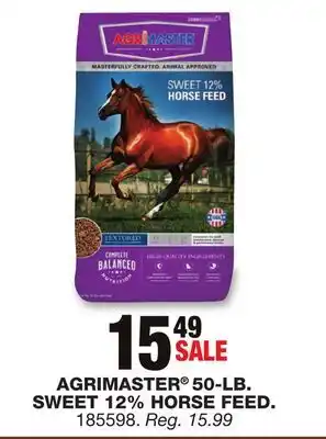 Blain's Farm & Fleet AGRIMASTER 50-LB. SWEET 12% HORSE FEED offer