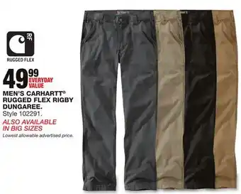 Blain's Farm & Fleet MEN'S CARHARTT RUGGED FLEX RIGBY DUNGAREE offer