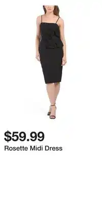 TJ Maxx Rosette Midi Dress offer