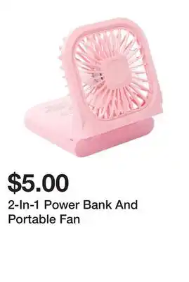 Five Below 2-In-1 Power Bank And Portable Fan offer