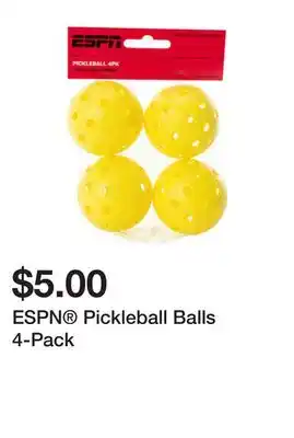 Five Below ESPN Pickleball Balls 4-Pack offer