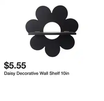 Five Below Daisy Decorative Wall Shelf 10in offer