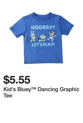 Five Below Kid's Bluey Dancing Graphic Tee offer